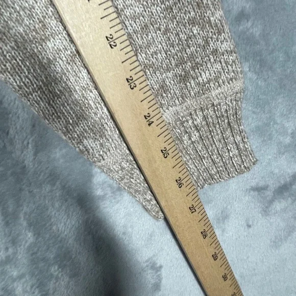 Scott James Mens Full Zip Sweater Jacket Quilted Brown Plaid Fleece Lined New M - Picture 11 of 12